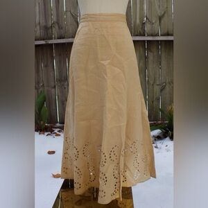 Eyelet Maxi Skirt